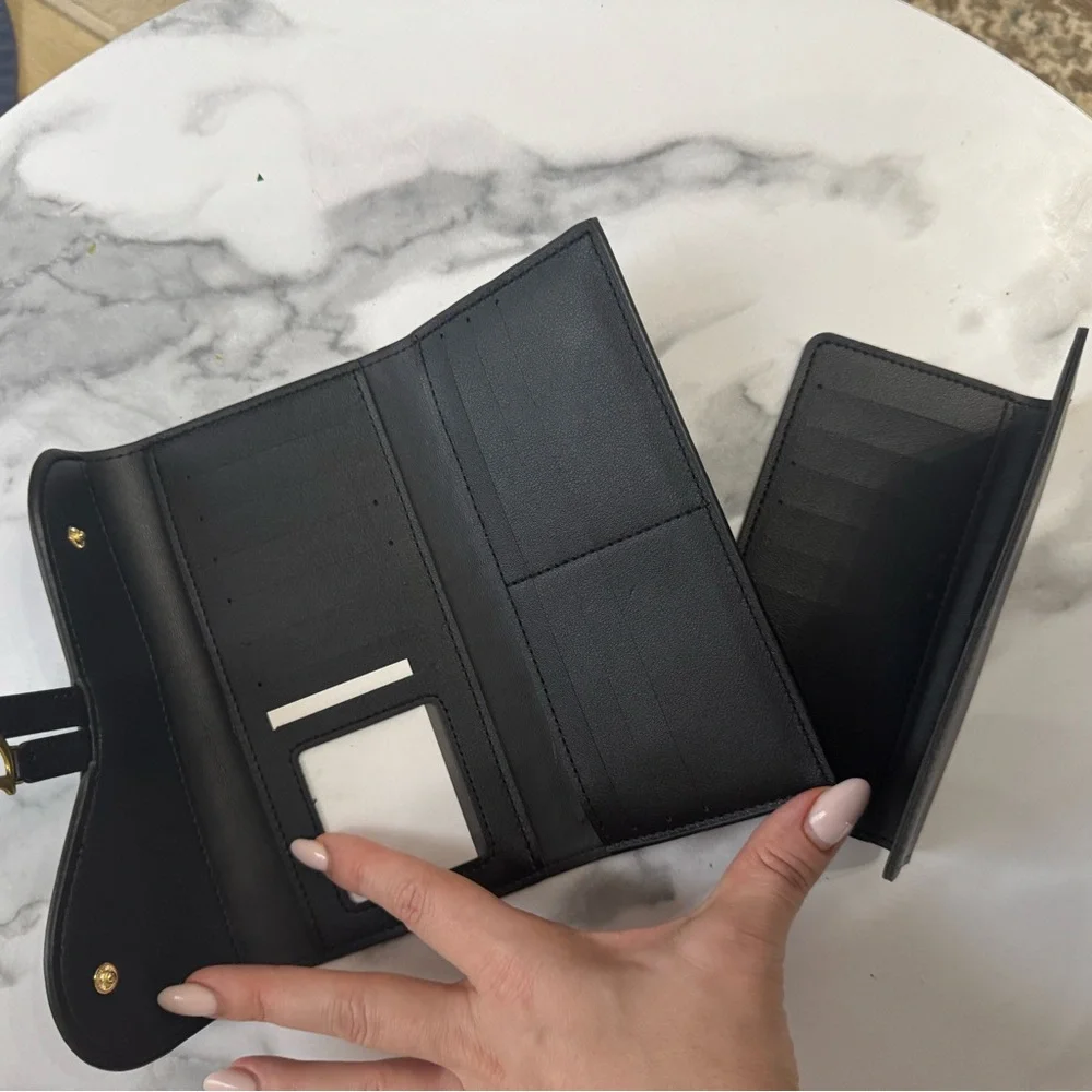 Black and White Designer Women's Clutch inspired luxury wallet